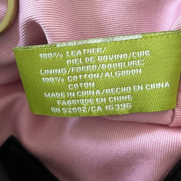 Sigrid Olsen Black Leather Crossbody with antiqued Brass Hardware Medium sized - Picture 12 of 16